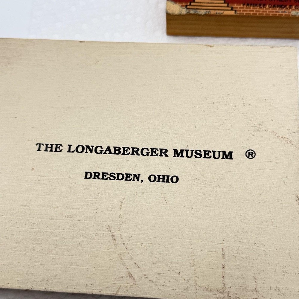 Vintage Cat's Meow Longaberger Yankee Candle Museum Country Shelf Sitter 89-91 - Picture 8 of 9